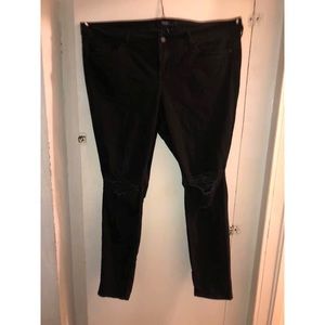 Torrid Distressed Black Jeans Size 22
